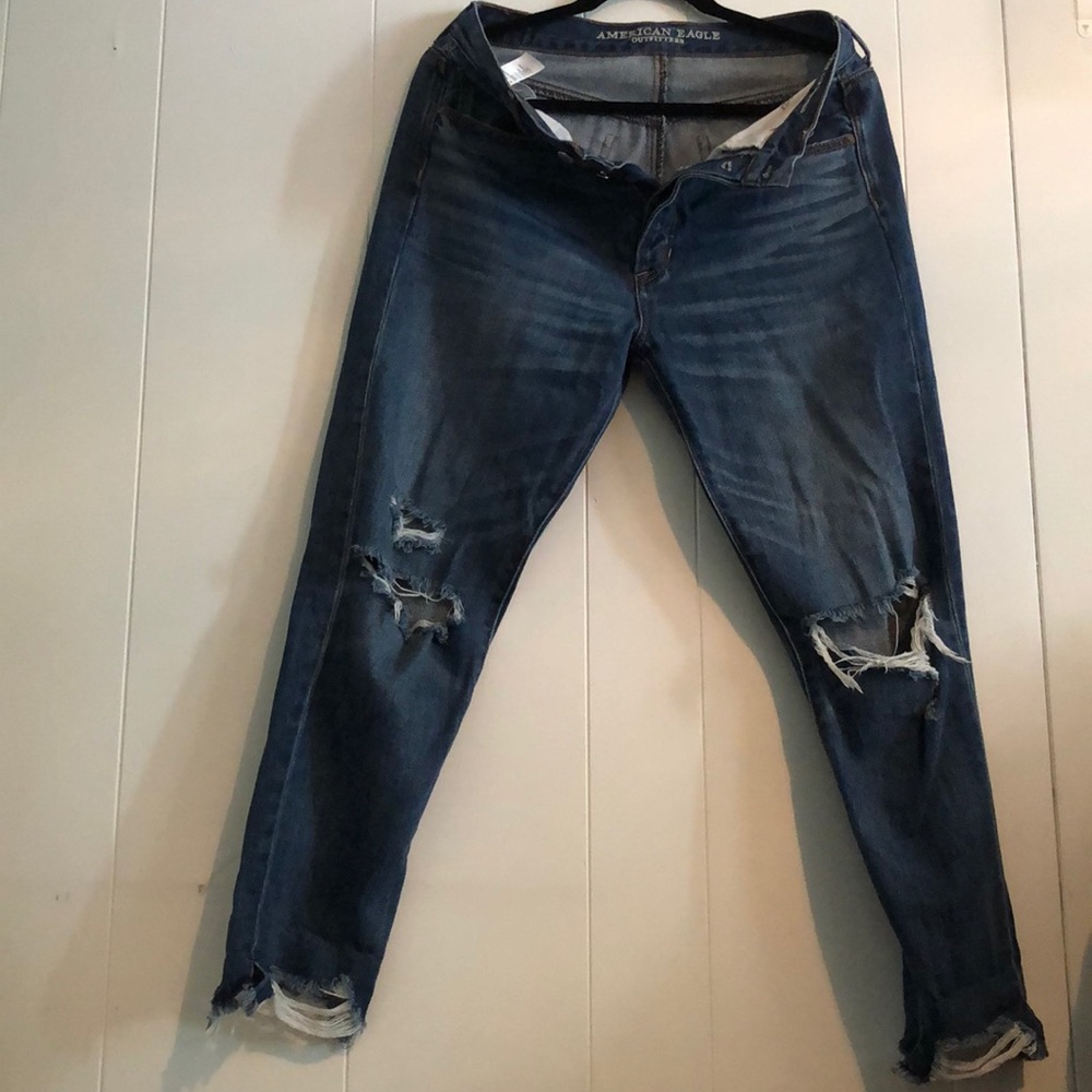 American Eagle Hi-Rise Girlfriend Jeans
